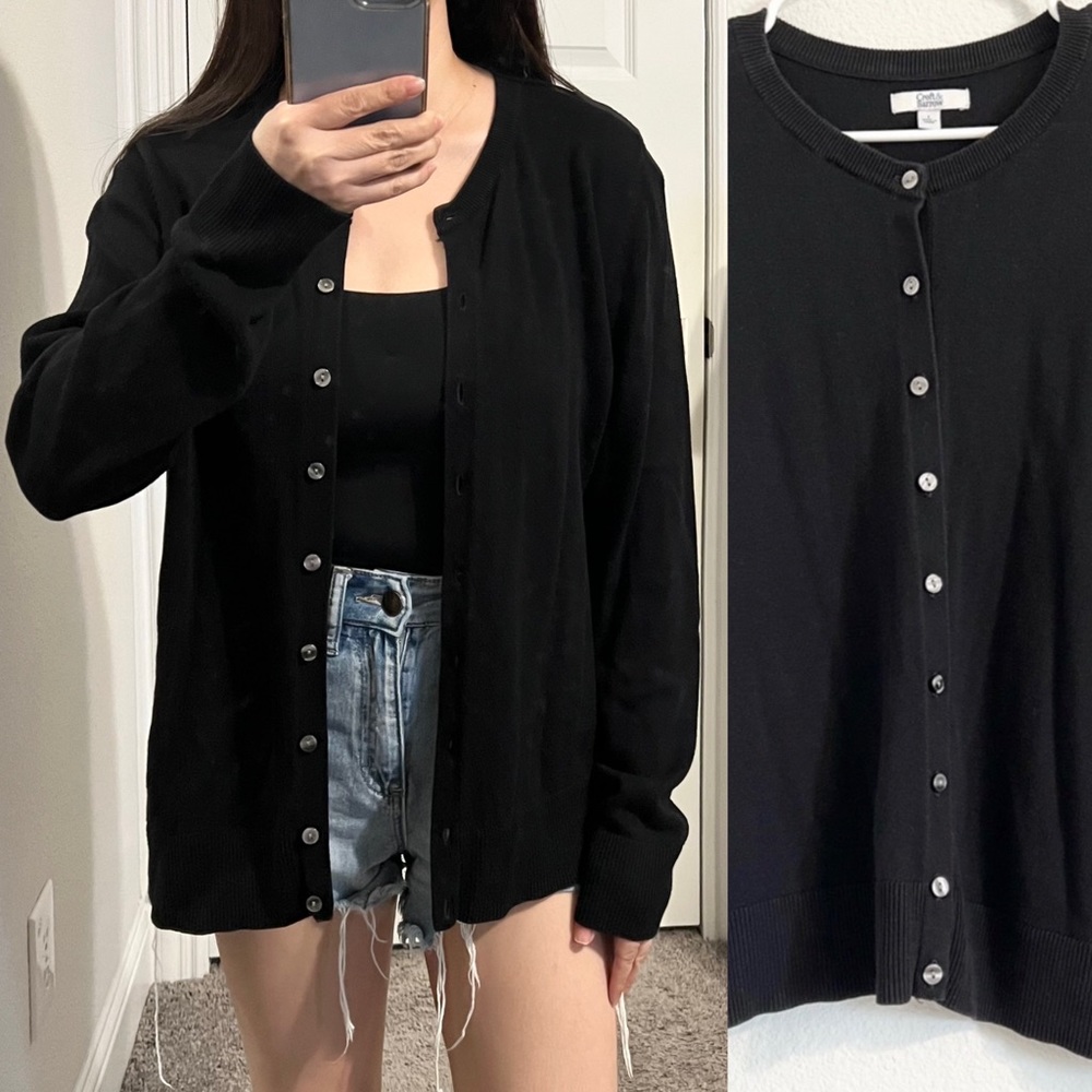 EUC Croft and Barrow Cotton Modal knit long sleeve sweater